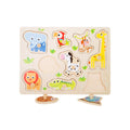 Holz-Setzpuzzle mit Zootieren