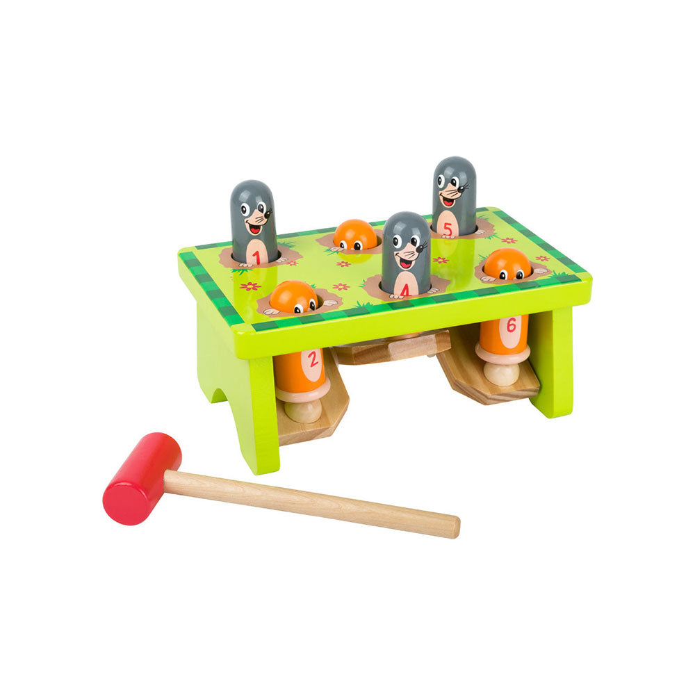 Holz-Klopfspiel „Hau den Maulwurf“